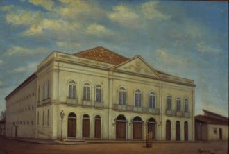 Tela de Maria Luiza Pompeu 1920 (Museu Paulista) 