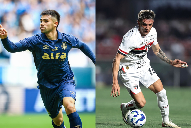 Reprodução/Instagram: @gremio e @saopaulofc