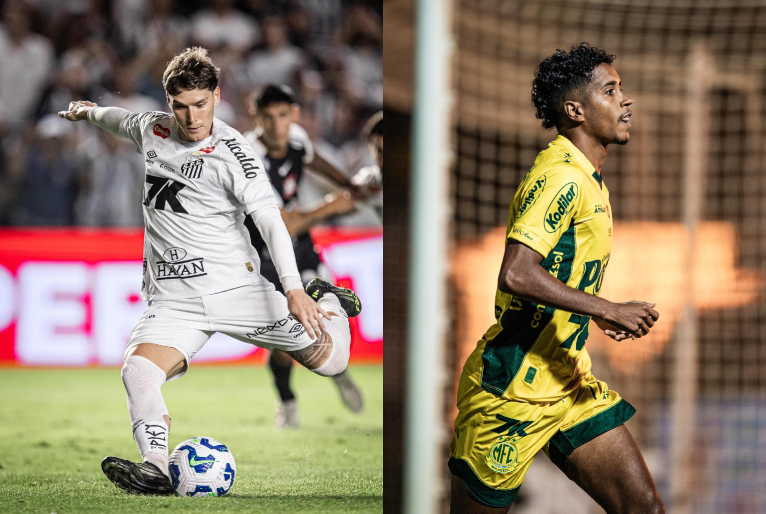 Montagem: Reprodução | Instagram @santosfc e @mirassolfc