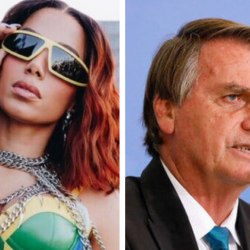 Reprodução/Instagram @anitta Facebook Jair Bolsonaro