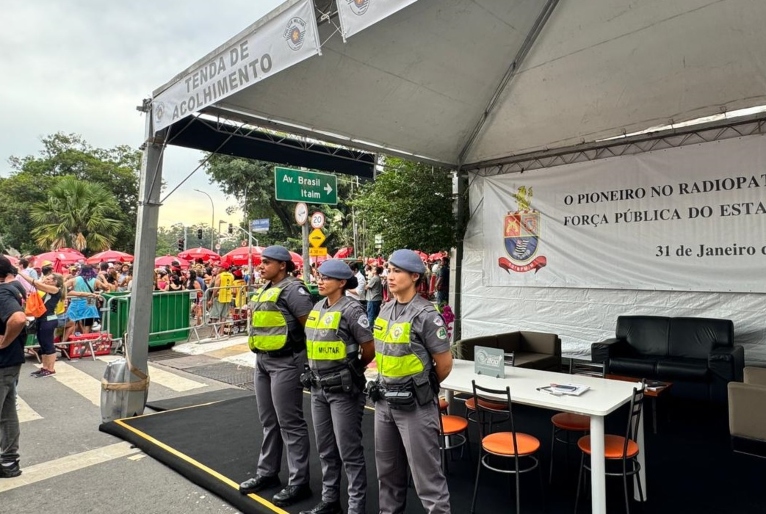 PM terá tendas exclusivas para atendimento de mulheres no Carnaval de São Paulo