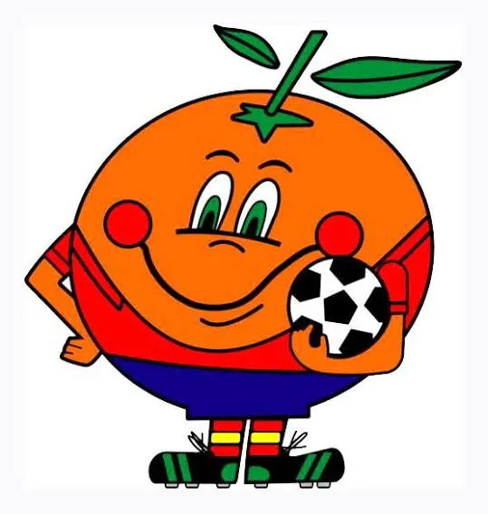 Naranjito, mascote da copa do mundo da Espanha.